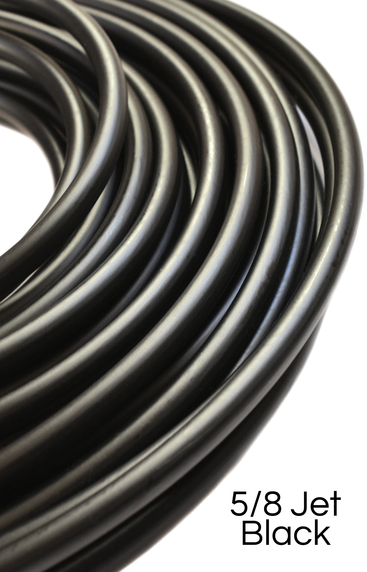 5/8 Jet Black HDPE Hoops