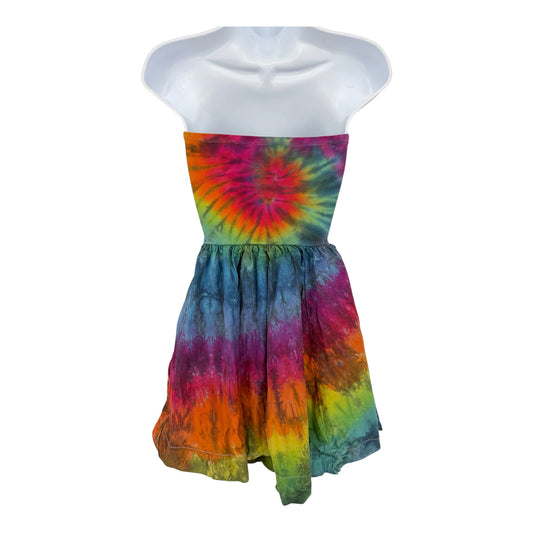 Rainbow Tube Top Dress