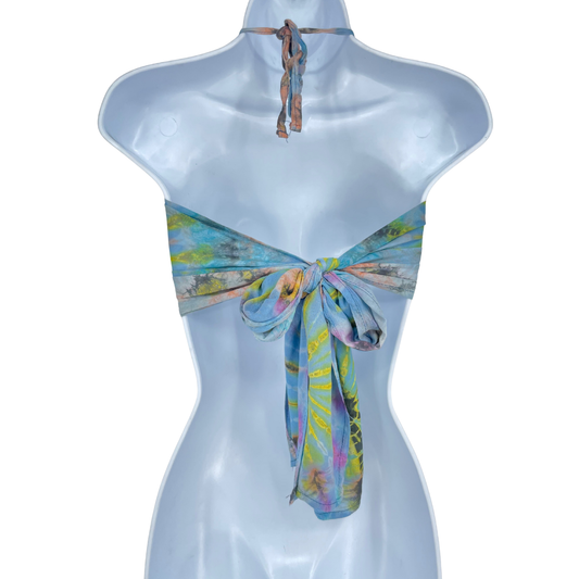Blue Tiedye Halter Top