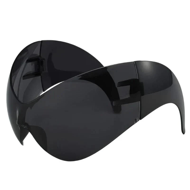 Oversized Y2K Punk Steampunk One-Piece Sunglasses