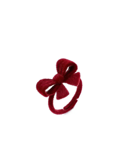 'Ribbon Whine' Coquette Holiday Ribbon Rings