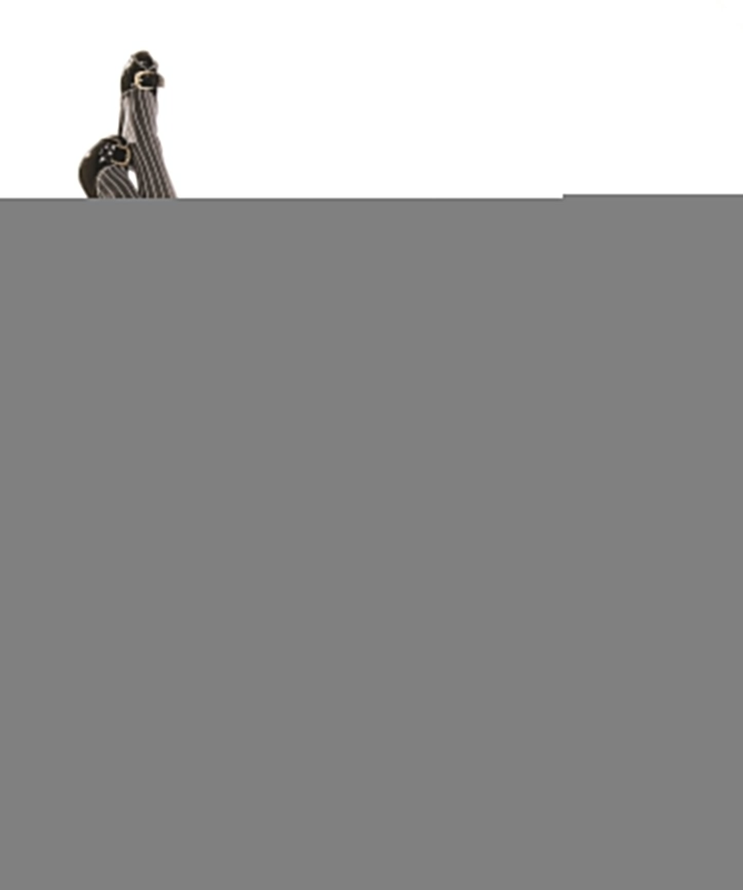 Annabelle: All Work, All Play Pinstripe Thigh Highs. Petite to Plus Size