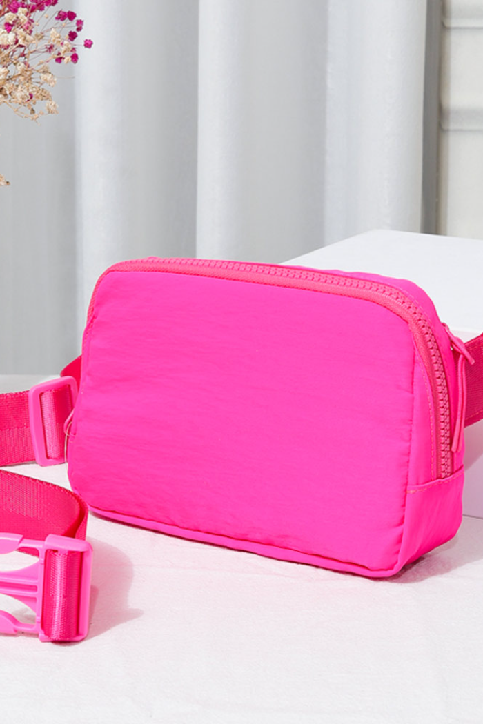 Solid Nylon Sling Bag / Fanny Pack / Belt Bag