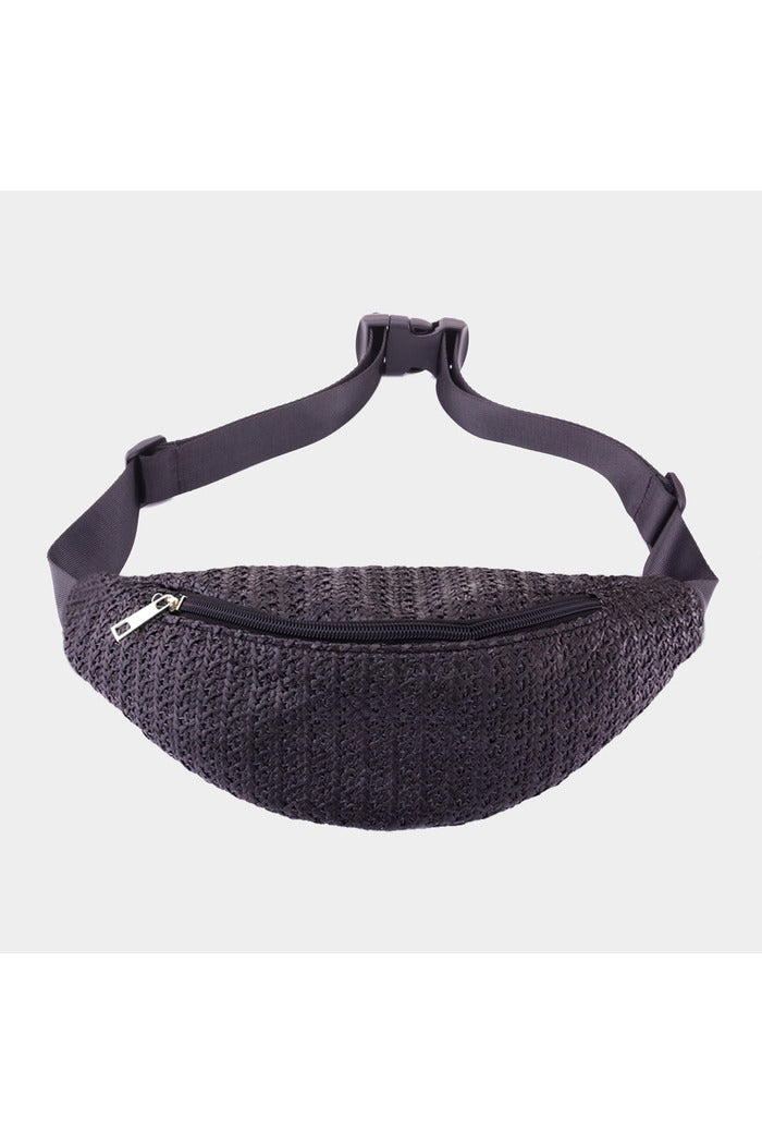 Straw Sling Bag / Fanny Pack / Belt Bag