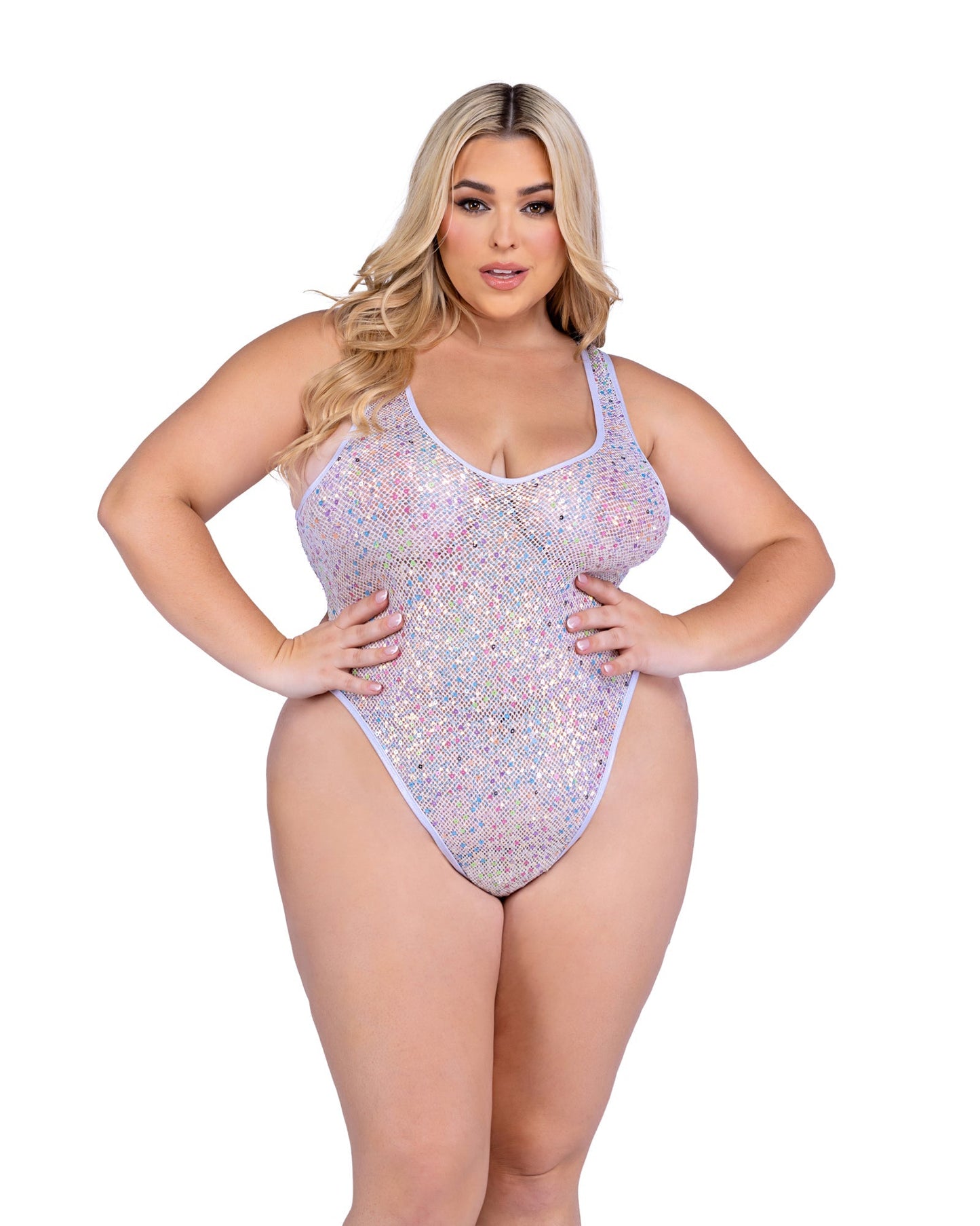 Glitter Glam Net Bodysuit