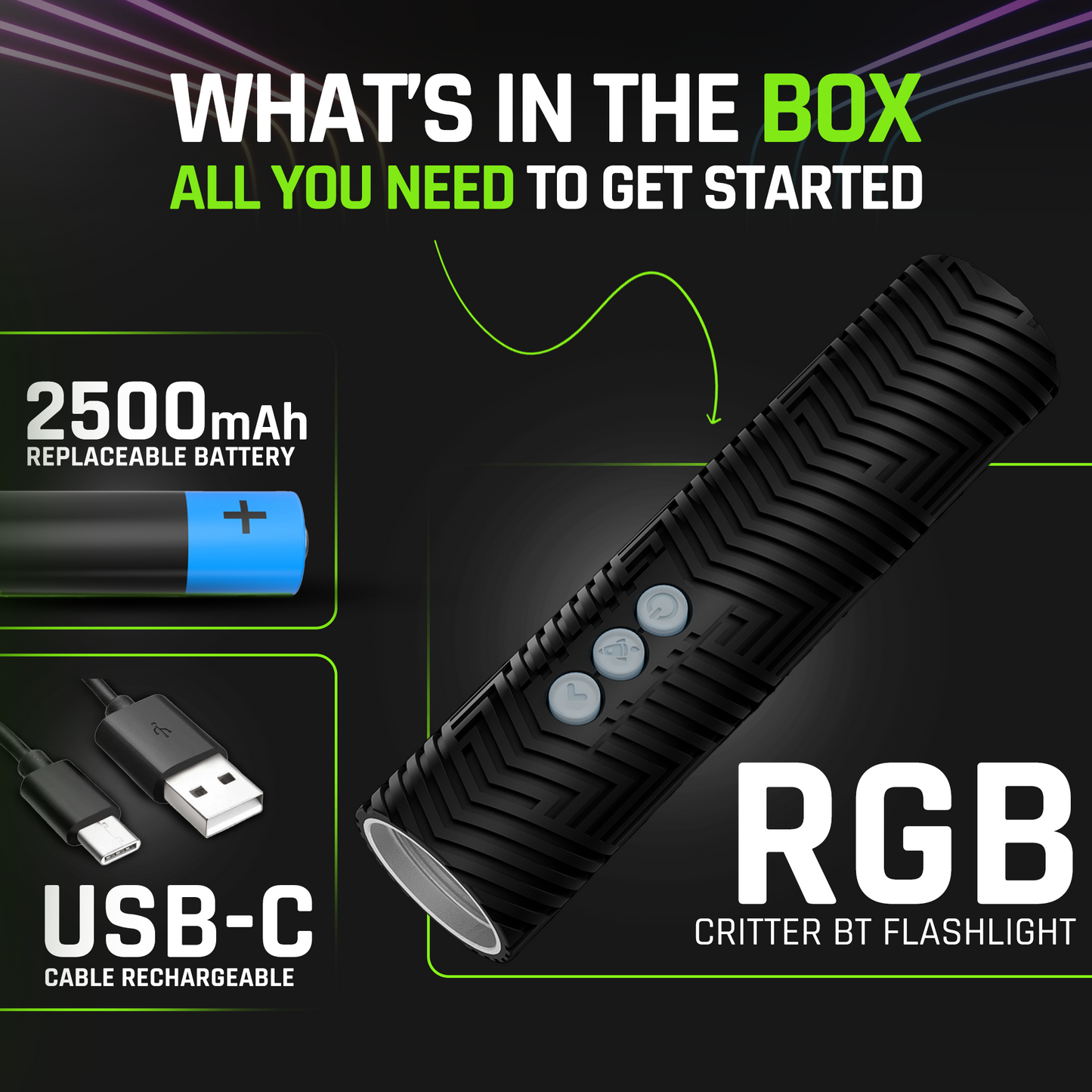 RGB Critter BT Flashlight