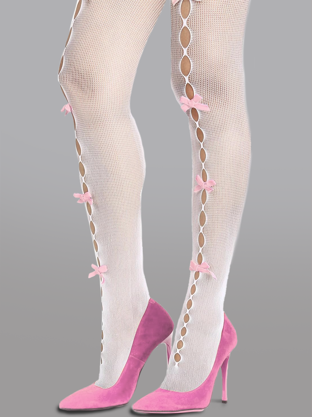 Cute Bow Hollow Out Tights