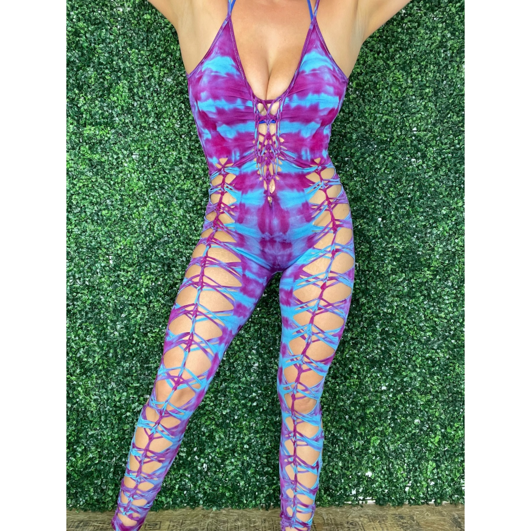 Violet Weaved Jumpsuit