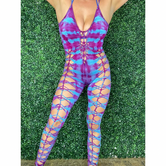 Violet Weaved Jumpsuit