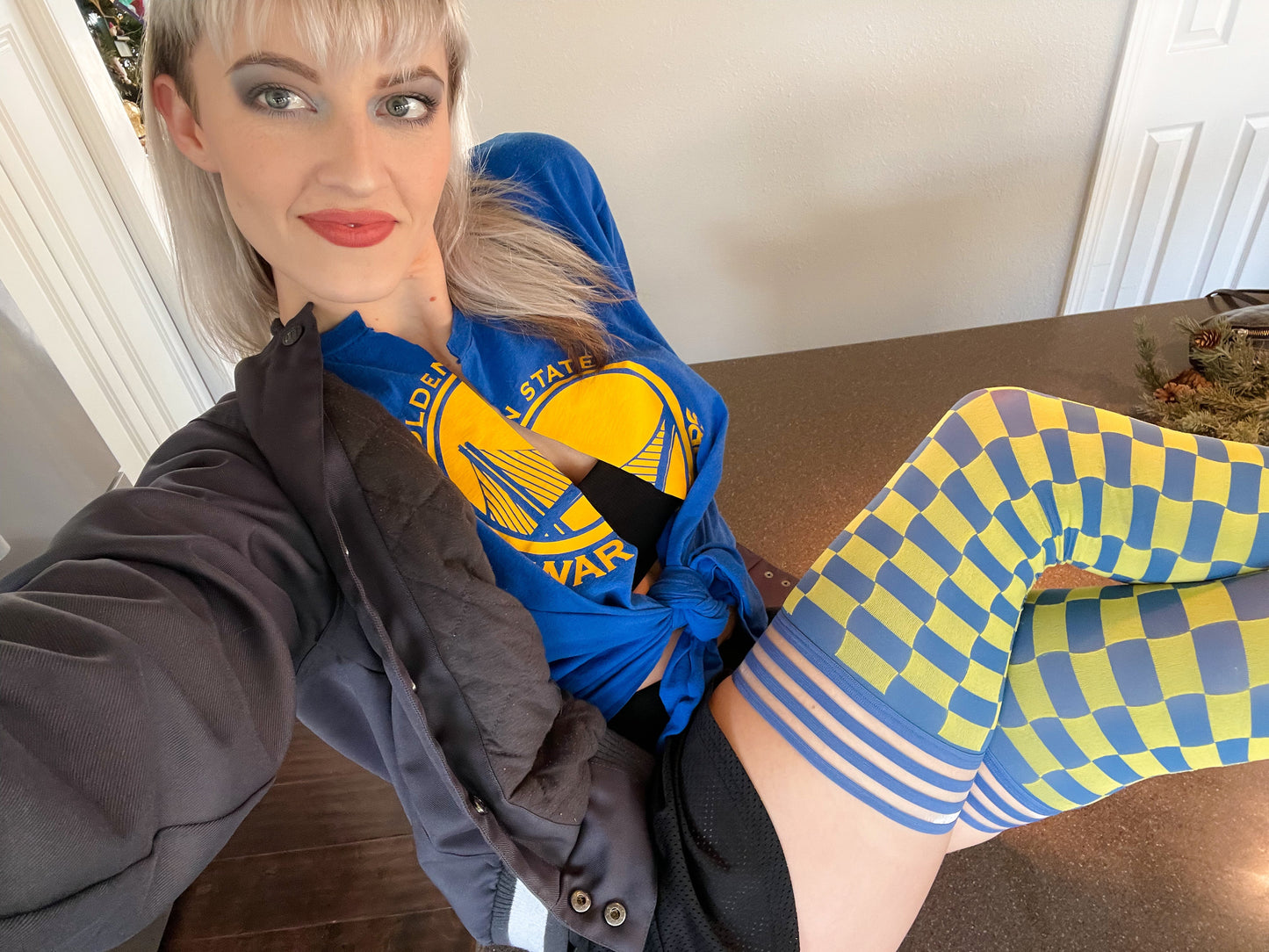 Coming SOON! Game Day! - Navy & Maize Thigh-Highs