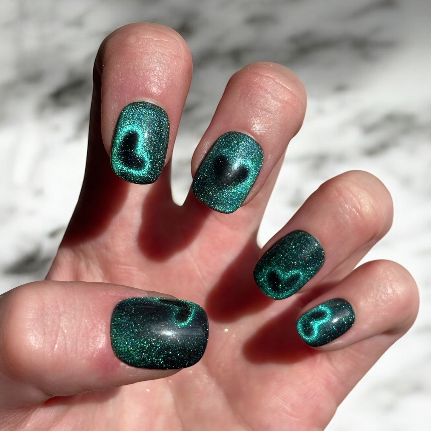 Gaslight 🖤 NFC Nails That Share Your Socials