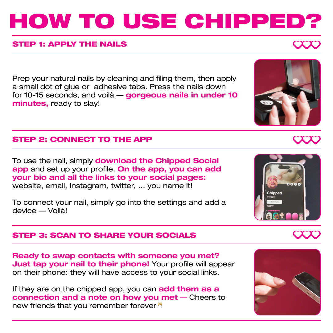 Accelerate 🇺🇸 NFC Nails That Share Your Socials