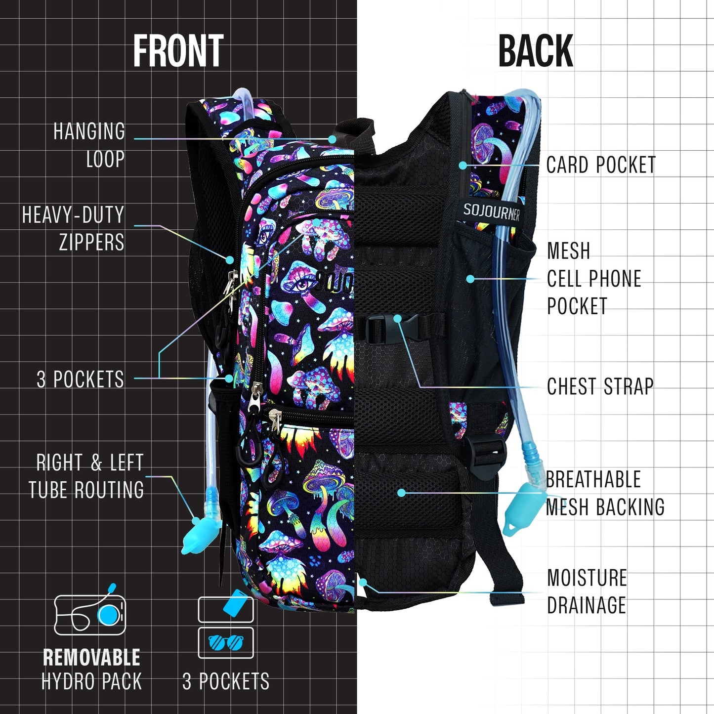 Hydration Pack Backpack (Medium)