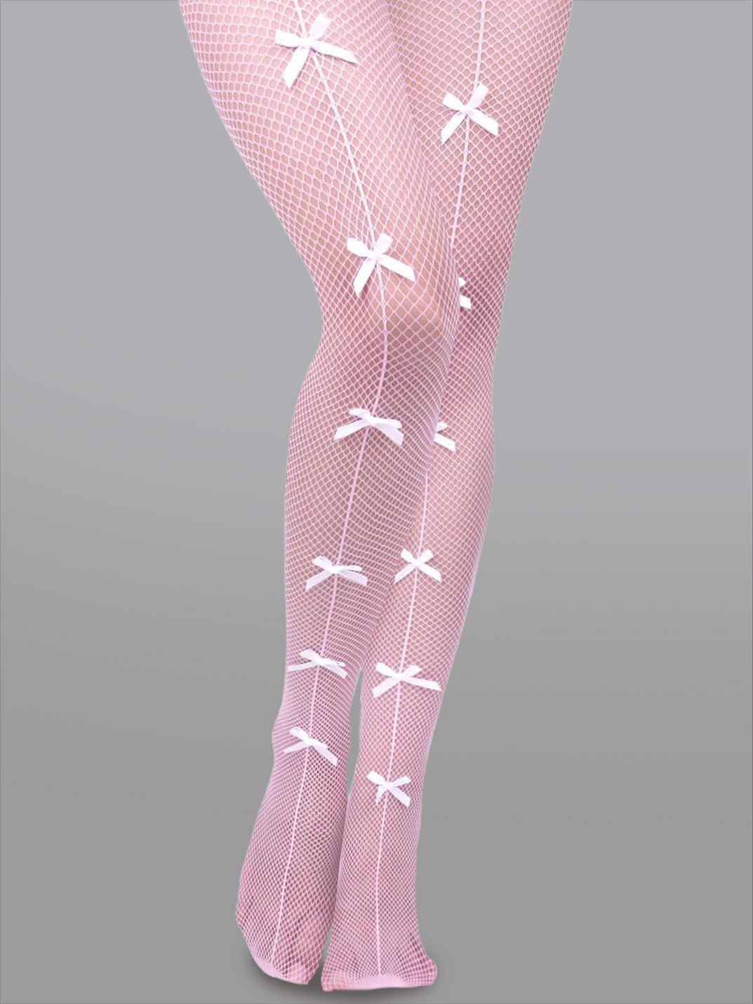 Bow Tie Fishnet Tights