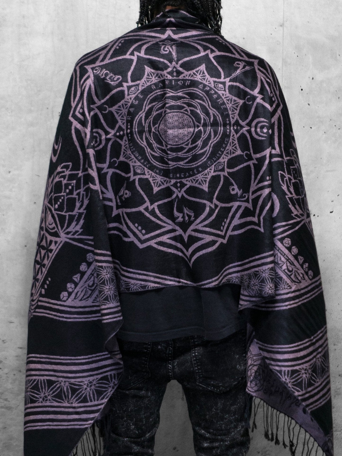 MANTRA • ICE PINK • Reversible Festival Shawl/Scarf