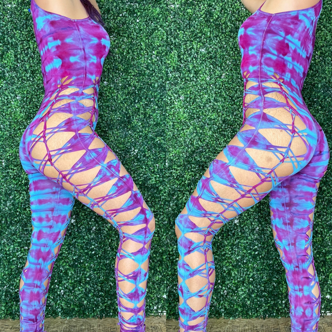 Violet Weaved Jumpsuit