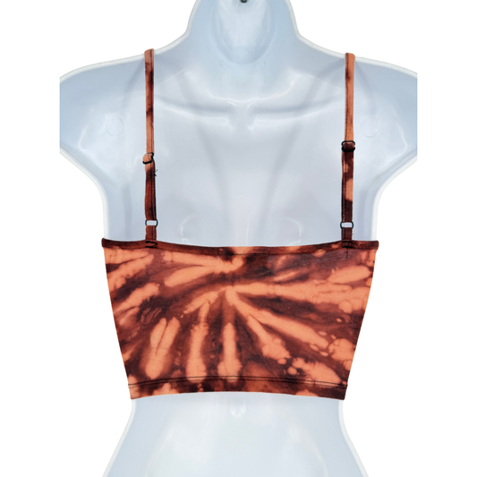 Reverse Dye Weaved Crop Top