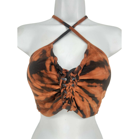 Black Reverse Crop Top