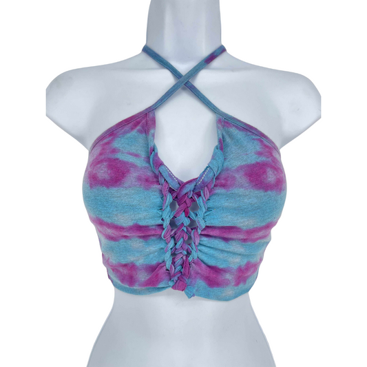 Blue Violet Crop Top