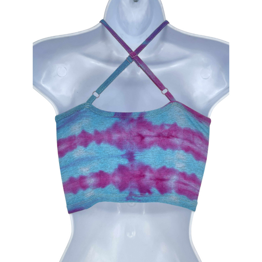 Blue Violet Crop Top