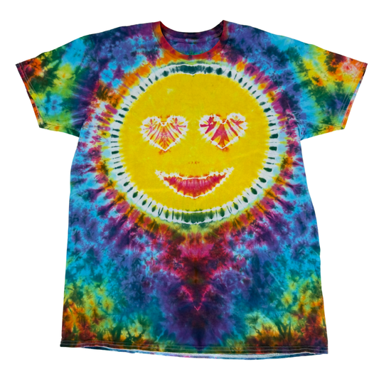 Heart Eyes Smiley Tiedye TShirt