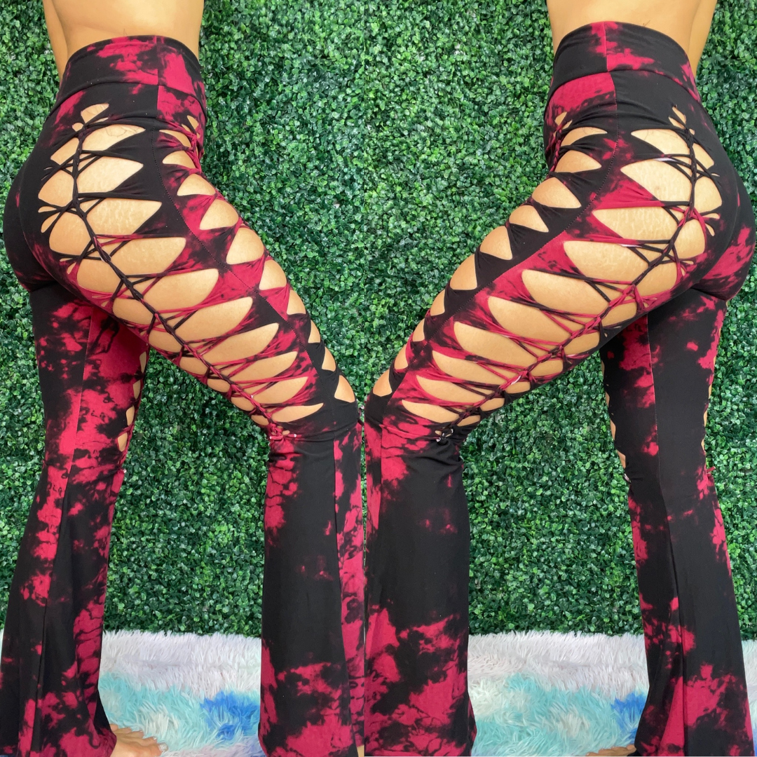 Black Red Weaved Flares