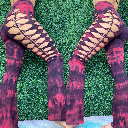 Red & Black Weaved Yogas