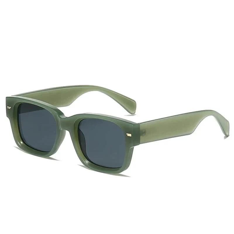 Vintage Square Rivet Sunglasses - Fashion Gradient Shades UV400
