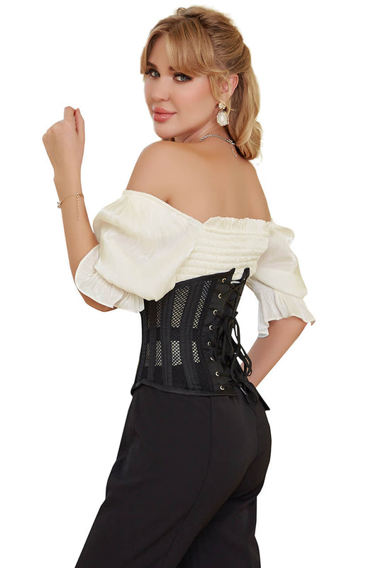 Plus Size Net Underbust Corset