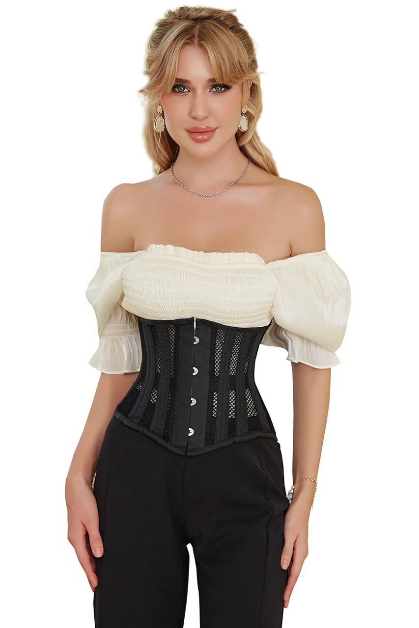 Plus Size Net Underbust Corset