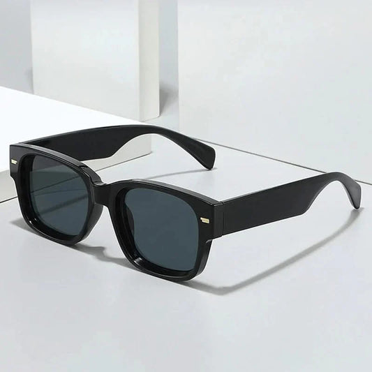 Vintage Square Rivet Sunglasses - Fashion Gradient Shades UV400