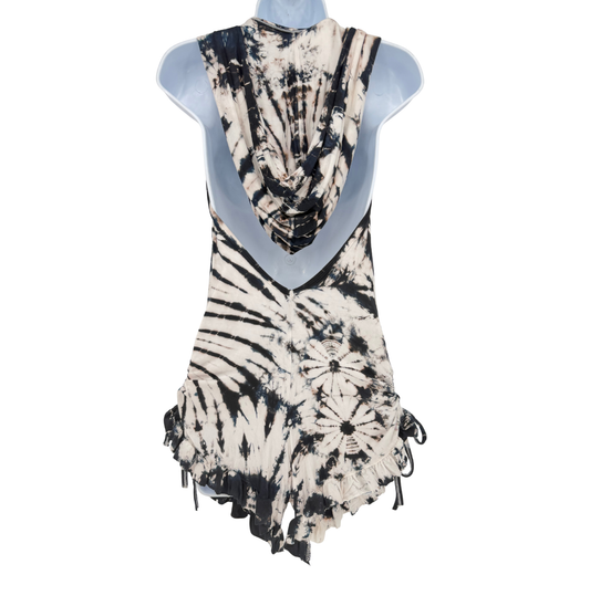 Black & White Hooded Romper