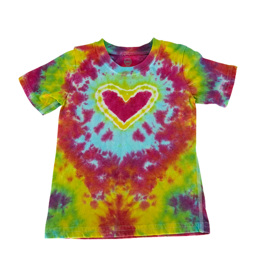 Kids Heart Dye TShirt