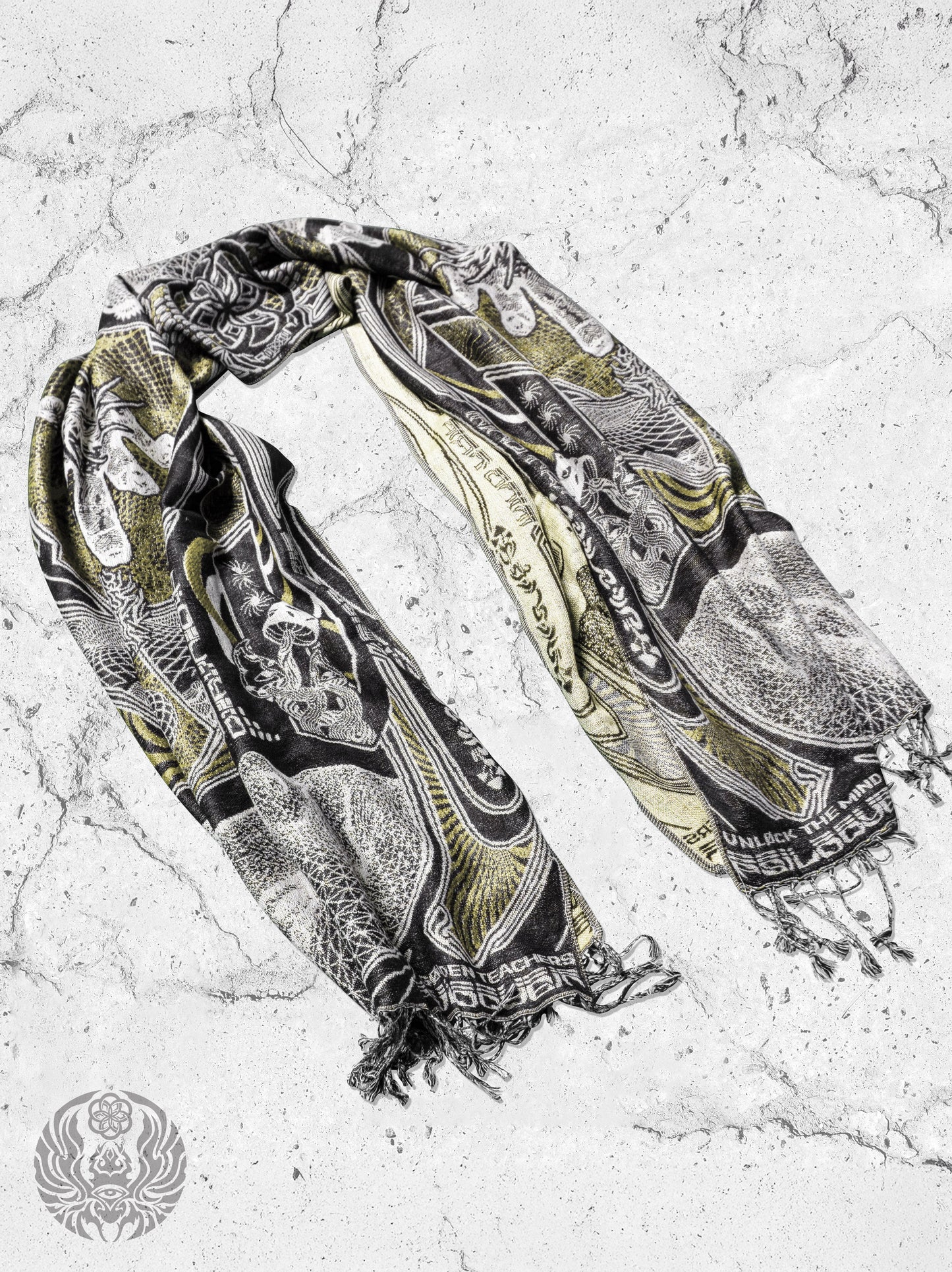 RESTOCKED ✦ GOLDEN TEACHERS V1 • GOLD • Festival Shawl/Scarf NEW