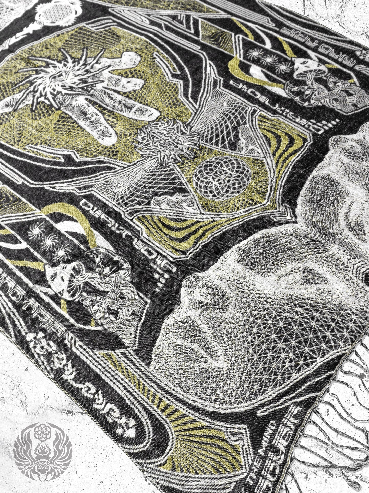 RESTOCKED ✦ GOLDEN TEACHERS V1 • GOLD • Festival Shawl/Scarf NEW