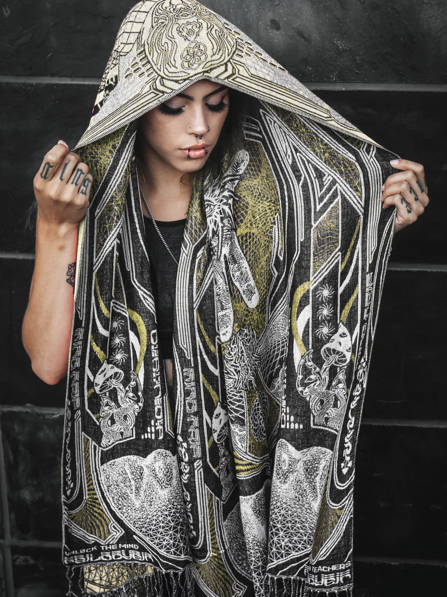 RESTOCKED ✦ GOLDEN TEACHERS V1 • GOLD • Festival Shawl/Scarf NEW