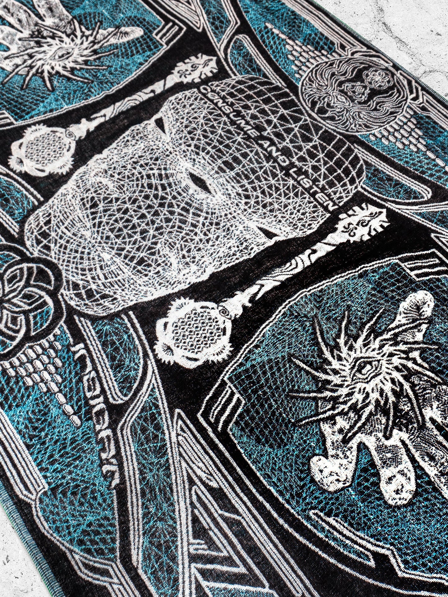 RESTOCKED ✦ GOLDEN TEACHERS V1 • AQUAMARINE • Festival Shawl/Scarf