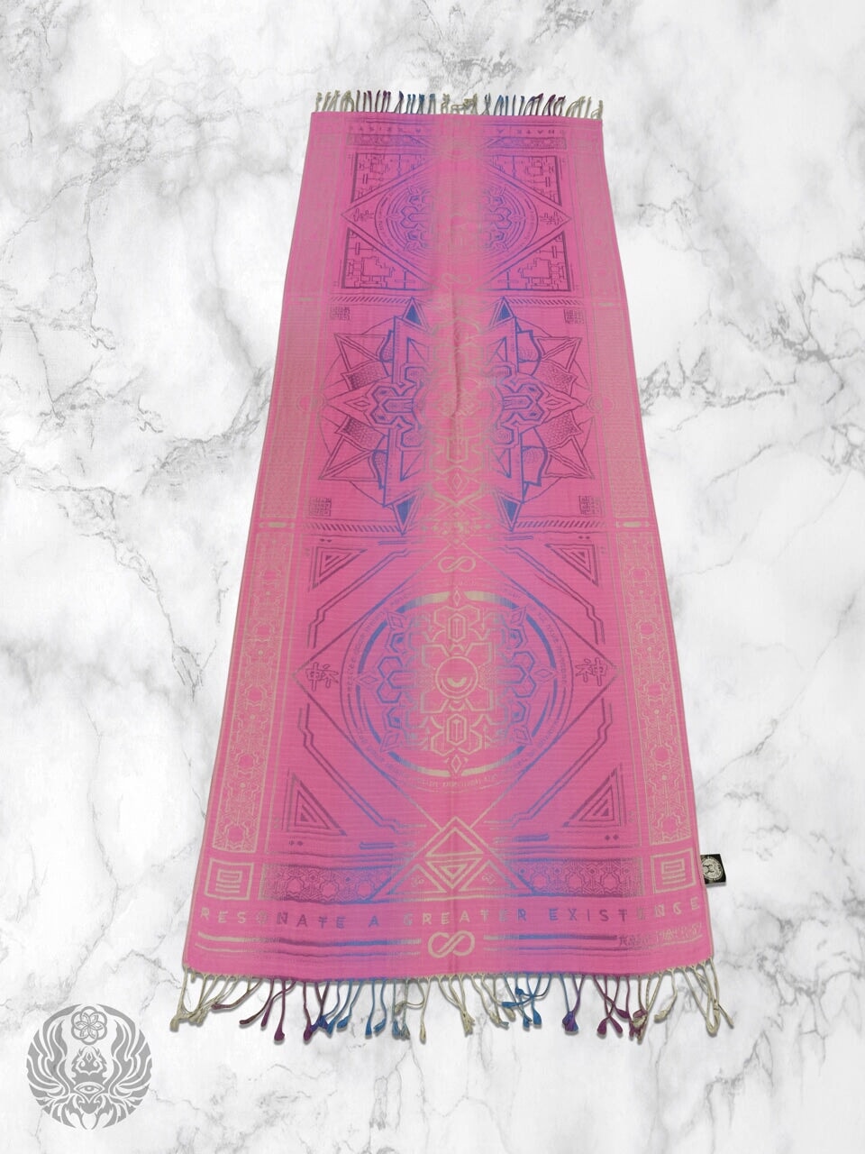 PINK AMETHYST DHARMA • Reversible Festival Shawl/Scarf