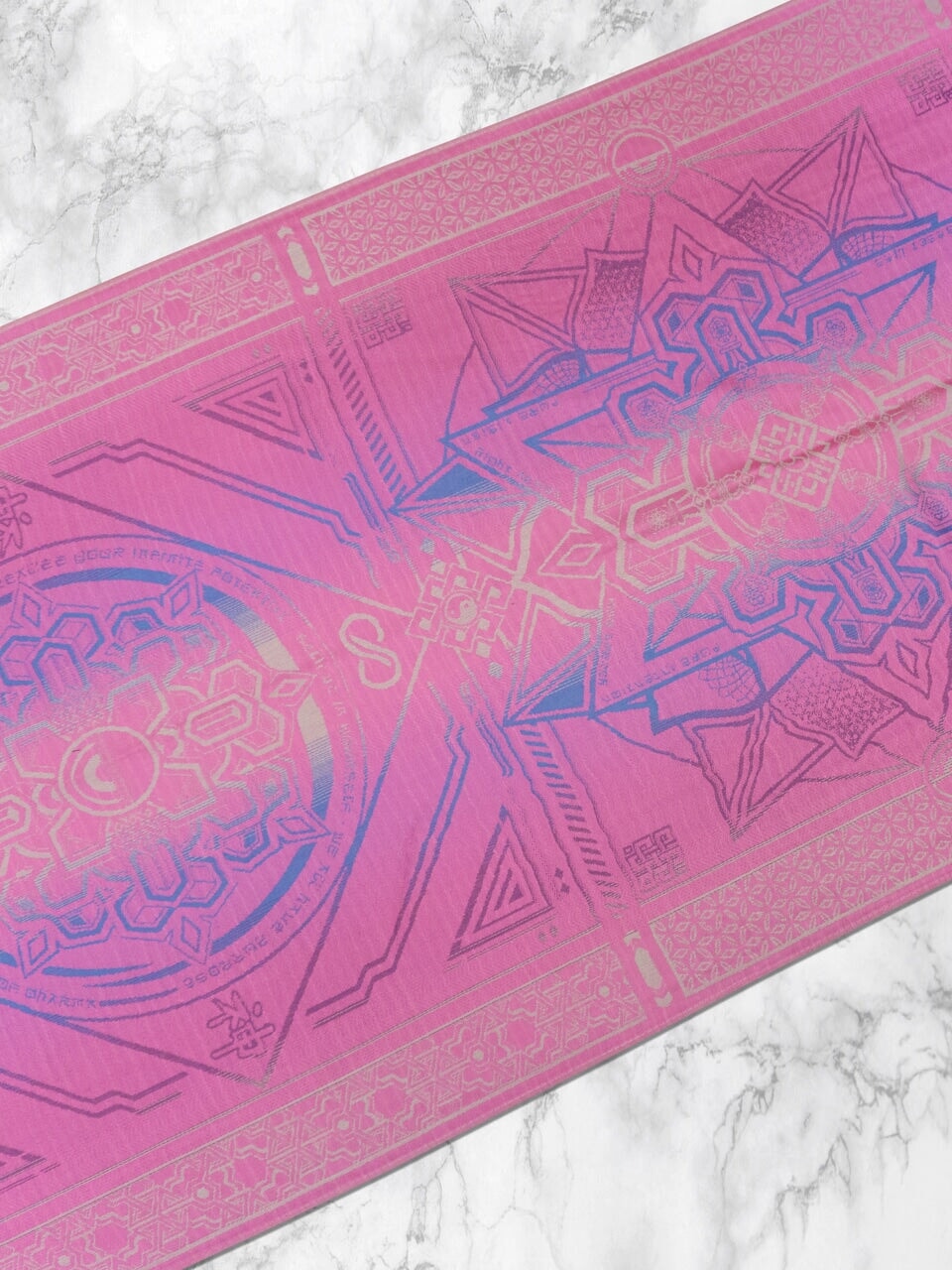 PINK AMETHYST DHARMA • Reversible Festival Shawl/Scarf