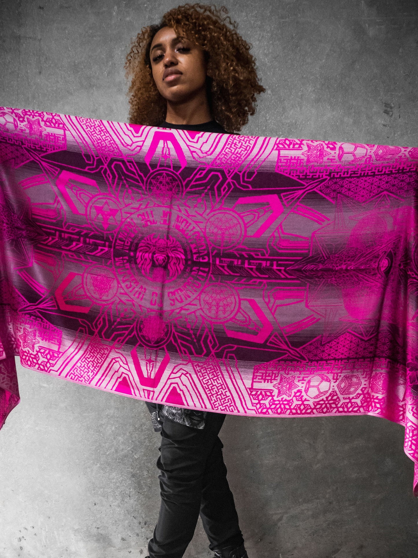 WOUNDS TO WISDOM • Yantrart x Rage Nation • Pink Gradient Shawl