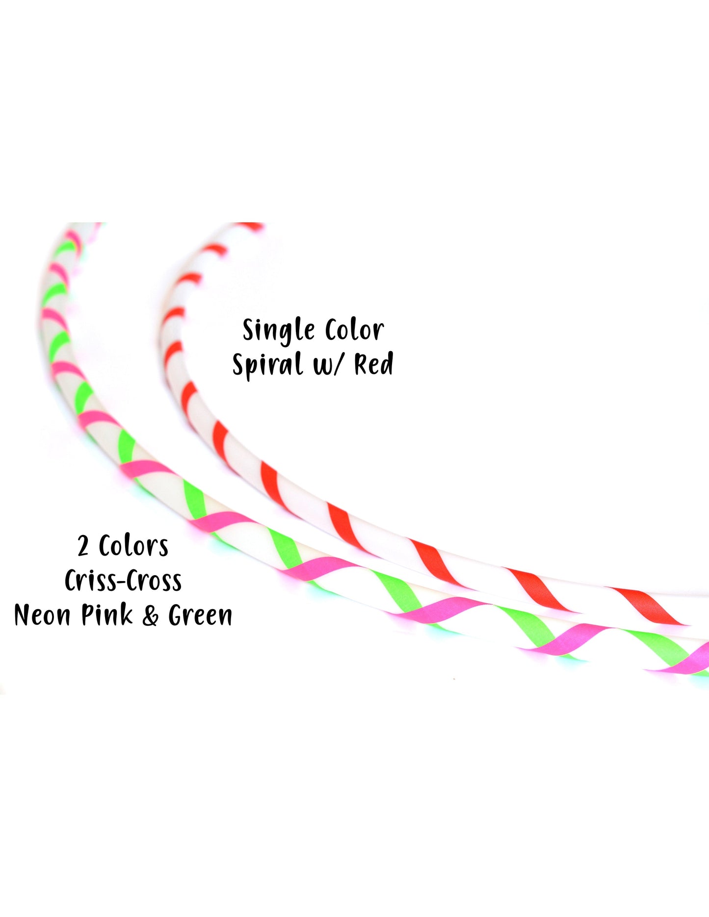 HDPE & Polypro Beginner Hula Hoops with Colored Gaffer Tape - Best Seller