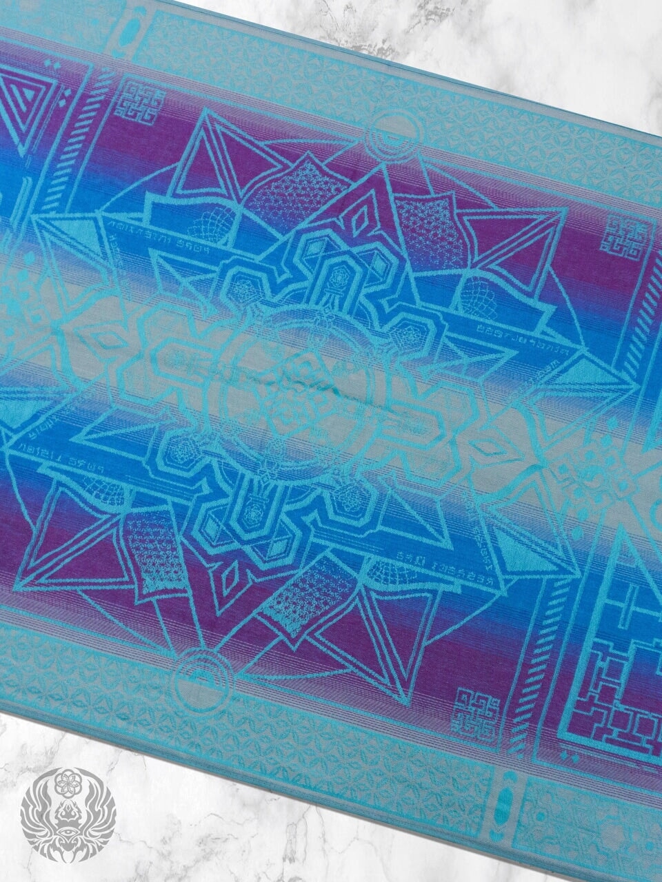 TEAL AMETHYST DHARMA • Reversible Festival Shawl/Scarf