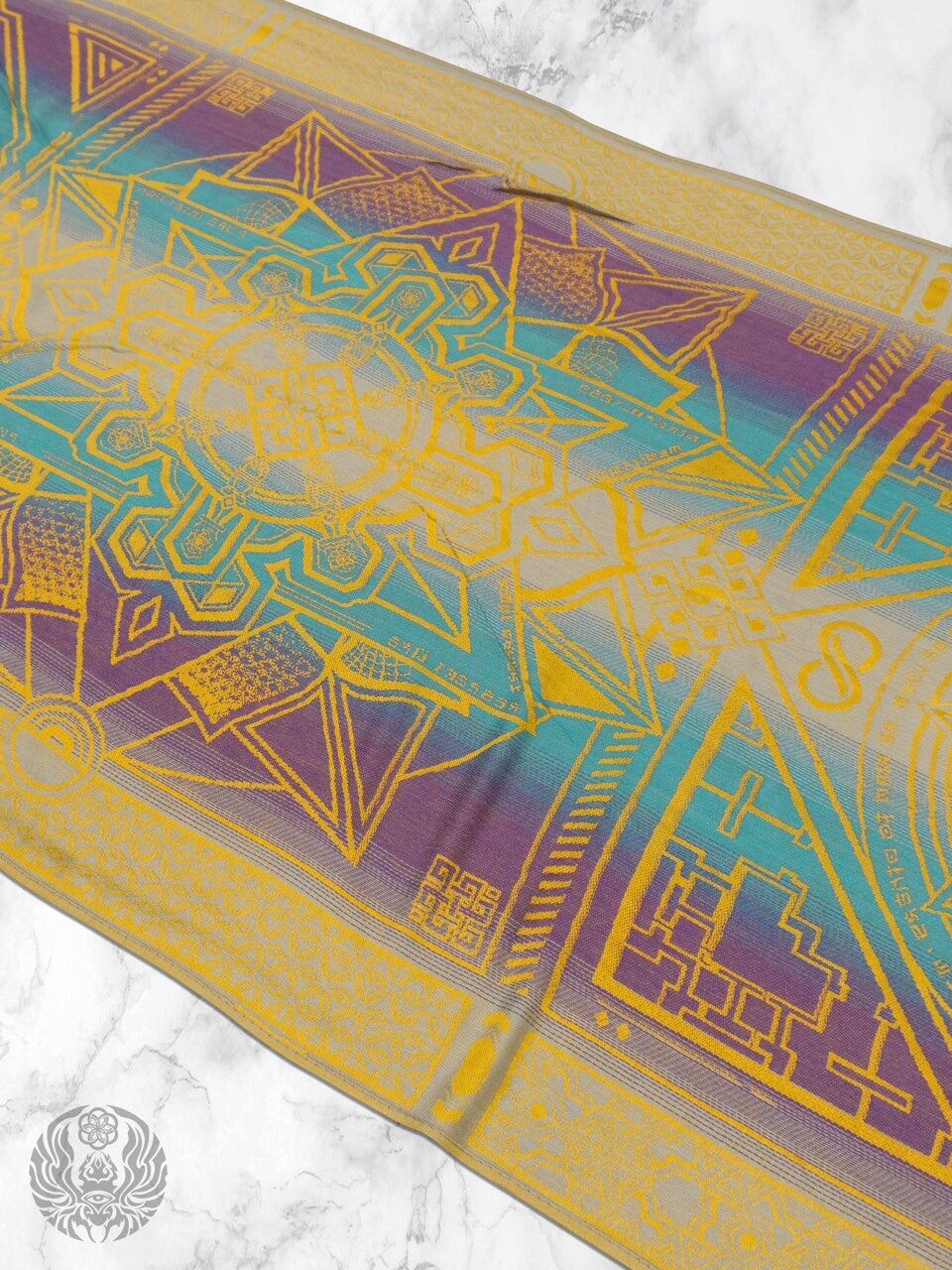 YELLOW AMETHYST DHARMA • Reversible Festival Shawl/Scarf